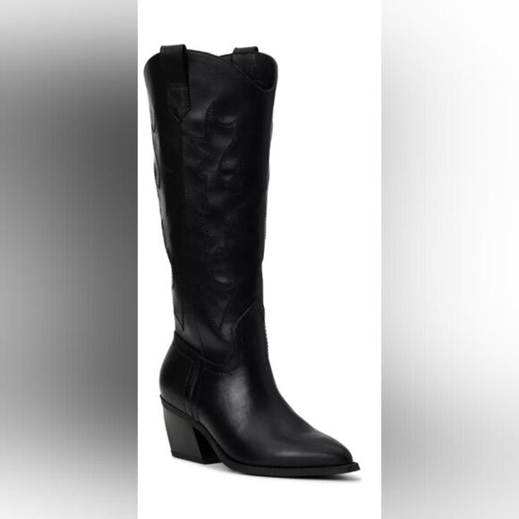“New with Tags Women’s Size 10 Madden Black Mid-Calf Boots” - Picture 1 of 9